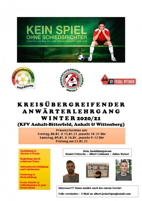 Schiedsrichterausbildung Januar 2021