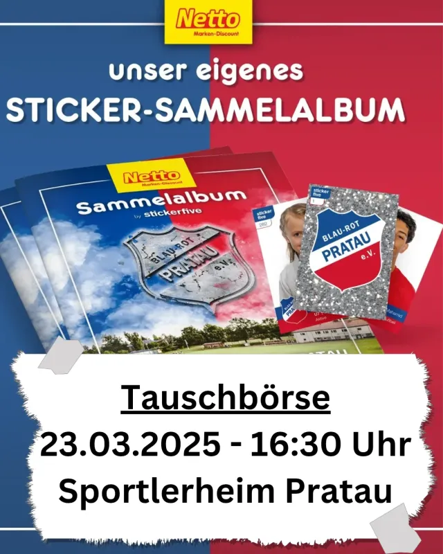 Tauschbörse als Abschluss der Stickeraktion