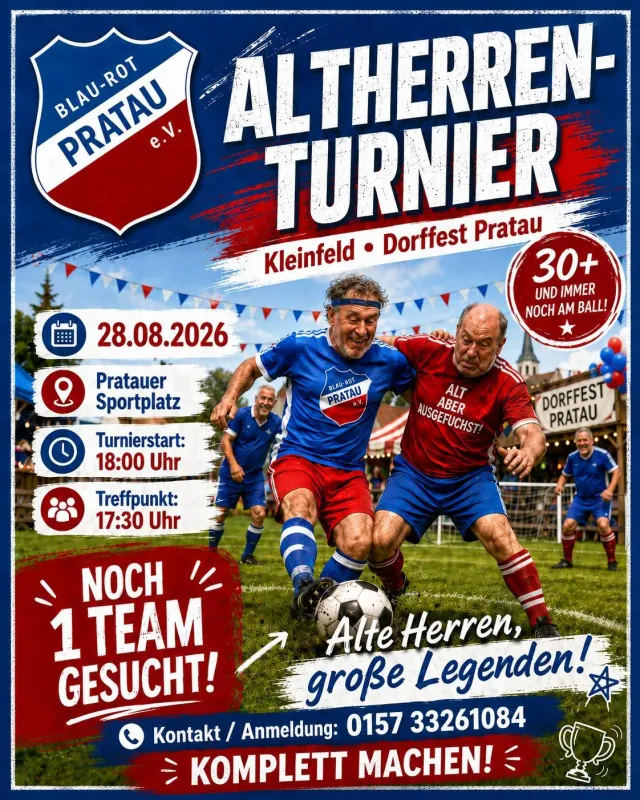 Mannschaft für Altherren-Turnier gesucht