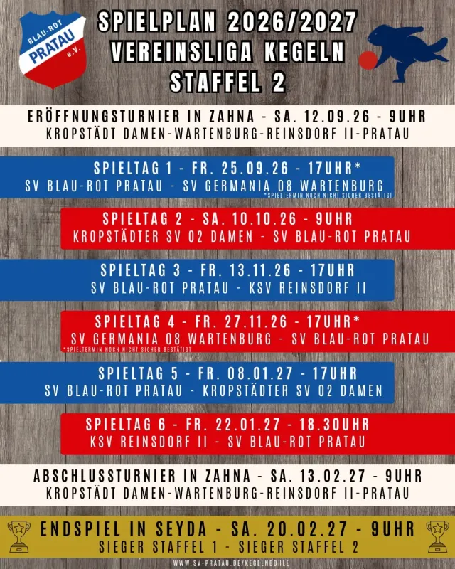 Kegeln - Vereinsliga Staffel 2