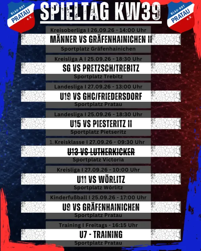 Spieltag KW39