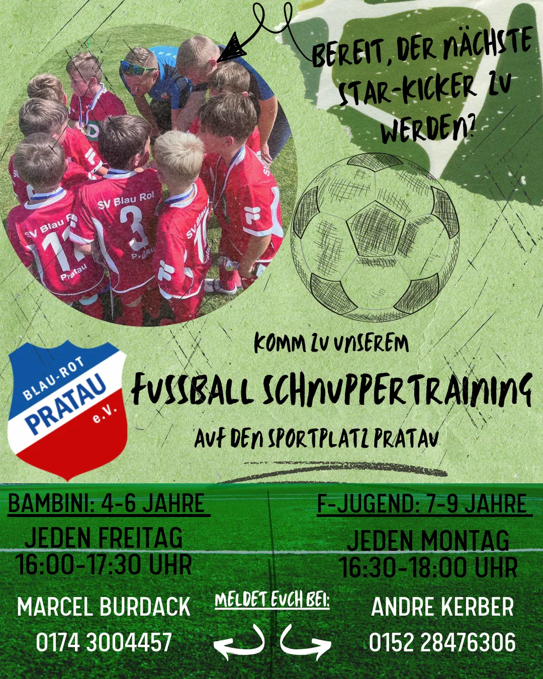 Schnuppertraining Bambini + F-Jugend