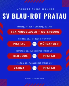 Vorbereitungsplan Männer