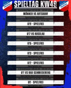 Spieltag KW49