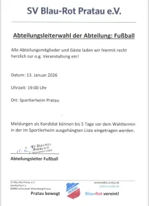 Abteilungsleiterwahl Fußball