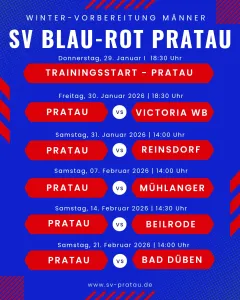 Vorbereitungsplan Männer